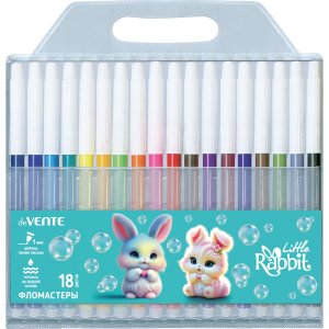 Фломастеры 18цв Little Rabbit блистер 5082622