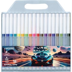 Фломастеры 18цв Turbo Galaxy блистер 5082623