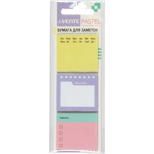 Набор клейкой бумаги для заметок Pastel 40x35 мм 3x20 листов 2010507