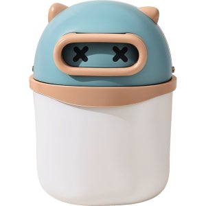 Контейнер для мусора Kitty 14x14x21см настол пластик с крышкой 4104566 