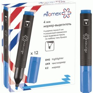 Текстовыделитель ширина линии 1-4 мм Голубой 5045400