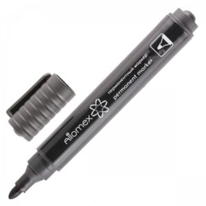 Маркер перман 3мм Черный пулевидный круглый корпус 5043501