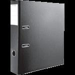 Папка регистратор черная Attomex 75 мм с карманом 3093701