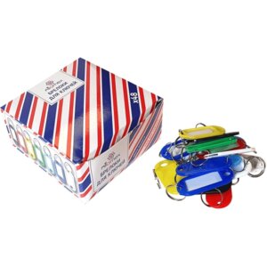 Брелок для ключей 48шт непрозр пластик асс 4050300