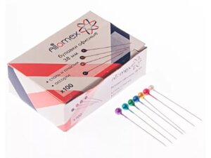 Кнопки канцелярские диаметр 9,5 мм никелированные 4132301