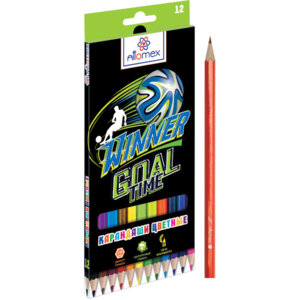 Карандаши 12цв Goal Time М грифель 2,65мм шестигранн 5022330