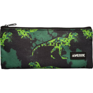 Пенал Ergo Dino 21x9x1см плоский на молнии текстильный 7024302