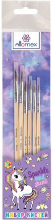 Набор кистей 6шт Белка № 1 2 3 4 5 6 Unicorn дерев ручка 8072202