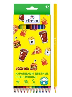 Карандаши 12цв пластиковые Pixel 5022340