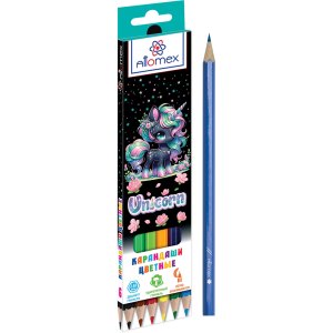Карандаши  6цв Unicorn М  2,65 мм шестигран 5021614