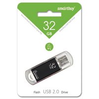 Память Smart Buy V-Cut 32GB USB 2.0 Flash Drive черный металл.корп SB32GBVC-K