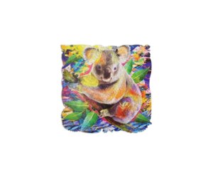 Фигурный деревянный пазл ANIMAL ART Коала 112 дет 8392 