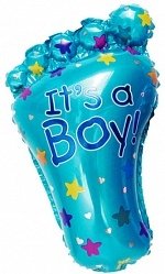 Шар Стопа мальчика голубая