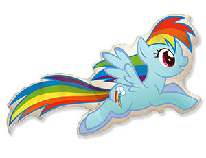 Шар Пони голубой