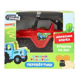 Машина перевертыш СИНИЙ ТРАКТОР на бат 1312B154-R2 (192)