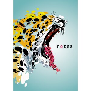 Книга для записей  80л А5 Клетка Roar 145х206мм глянц ламин форзац белые ЕТИ580537