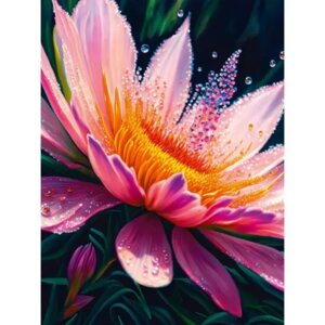 Тетрадь 96л А4 Яркий цветок пластик обл скрепка ТПЛ4965156