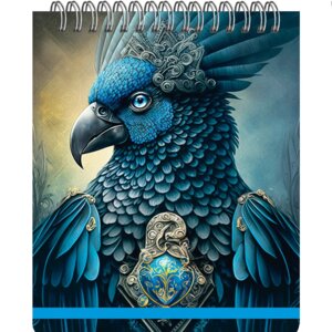 Блокнот 100л А6+ Клетка Hello No7 фикс резинка Евроспираль БХПСК61004225