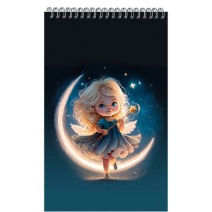 Блокнот А7 40л Девочка-звездочка гребень Б2ЛСК760307