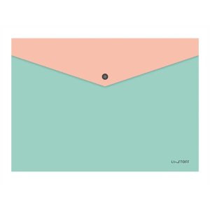 Папка конверт А4 на кнопке 180мкм ПКПФ40207