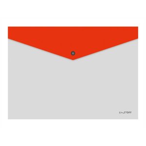 Папка конверт А4 на кнопке 180мкм ПКПФ40210