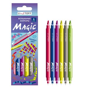 Набор маркеров  6цв двухсторон Magic Хамелеон НМВД120041