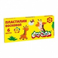 Пластилин  6цв восковой 3+ ПВКМ06