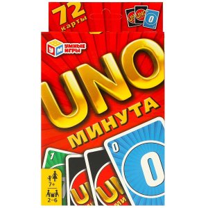 Умка Игра Настол UNO минута Карточ игра UNO 72 карты 