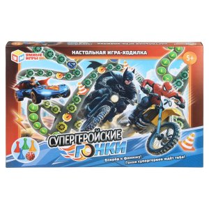 Умка Настол Игра Ходилка Cупергеройские гонки 