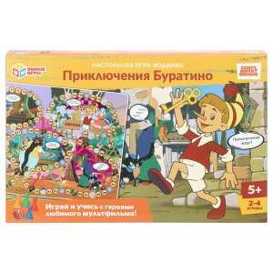 Умка Настол Игра Ходилка Приключения Буратино Союзмультфильм 