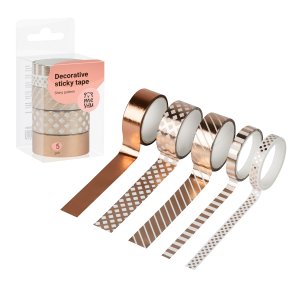 Набор клейких декоративных лент Shiny pattern 5шт MS_52081