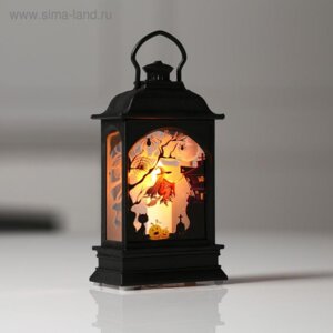 Фигура светодиодная "Фонарь черный с 1 свечой", 12.5x7x3.8 см, AG13х3, Т/БЕЛЫЙ    6913848