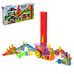 Паровоз Домино с аксесс работает от батареек свет эфф   6848457