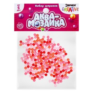 Аквамозаика Набор шариков ЭВРИКИ 250 штук розовый оттенок   5502593
