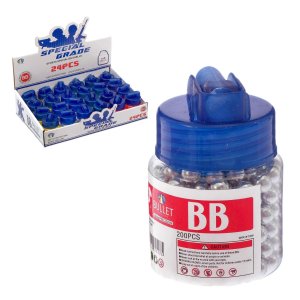 Пульки пластмассовые в банке 200 шт  цвет МИКС 2880719