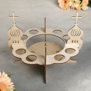Подставка для пасхального кулича и яиц 26х26х21 см 4824082