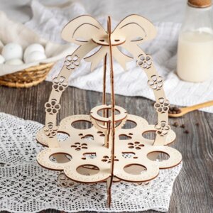 Подставка для яиц пасхальная 9 ячеек 22х22х29 см 7653553