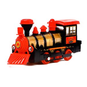 Паровоз инерционный Детский световые звуковые эффекты  цвета МИКС 122053