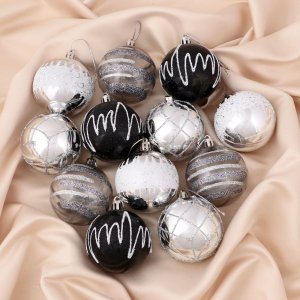 Набор шаров пластик 6см 12шт Мерида 4962736