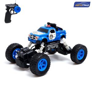 Автоград Джип Полиция радиоупр раб от акк цвет синий 7342499