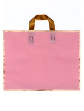 Полиэтиленовый пакет с петлевой ручкой розовый 40х31см 10790744