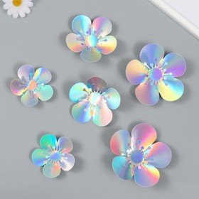Набор наклеек Цветок 6 шт 13х12,3х0,6см 9893997