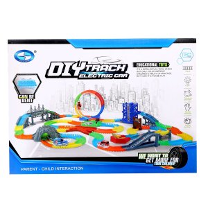 Автотрек Магический Трек гибкий светится в темноте 132/145 дет мертвая петля 3418145