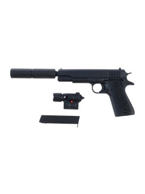 Пистолет Вектор с глушителем и лазером 10408303