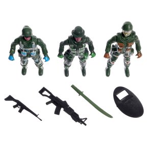 Набор солдатиков Спецназ 3 шт с аксес МИКС 2617256