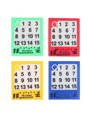 Головоломка пятнашка Собери цифры МИКС 3101238