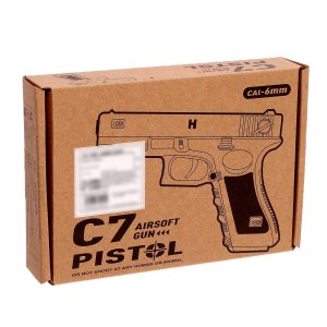 Пистолет C7 металлический 7532092
