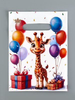 Полиэтиленовый пакет Жирафик 19х25 см 30 мкм 10933036