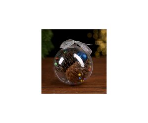 Новогодняя композиция в шаре Шишки ягодки 9223840