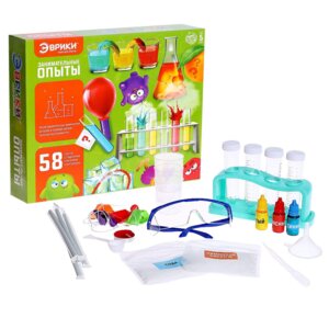 Эврики Набор для опытов Занимательные опыты 58 опытов 25 предметов SL-05491 6250076